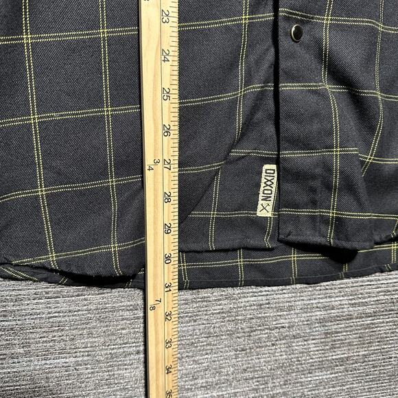 Dixxon Flannel Shirt Men's L Black Yellow Long Sleeve Button Up Stay Gold - Picture 7 of 13